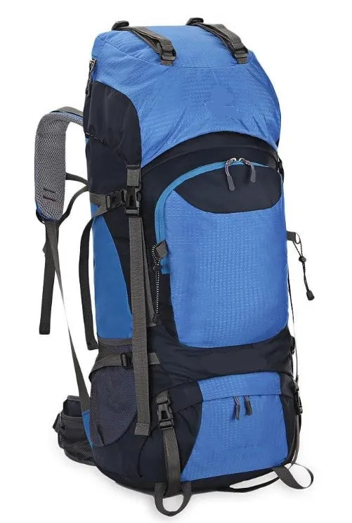 60L Hiking Backpack Ergonomic and Padded With Whistle