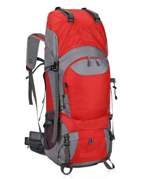 60L Hiking Backpack Ergonomic and Padded With Whistle