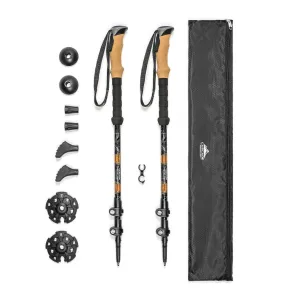 Cascade Mountain Tech - Aluminum Quick Lock Trekking Poles (Cork Grip)