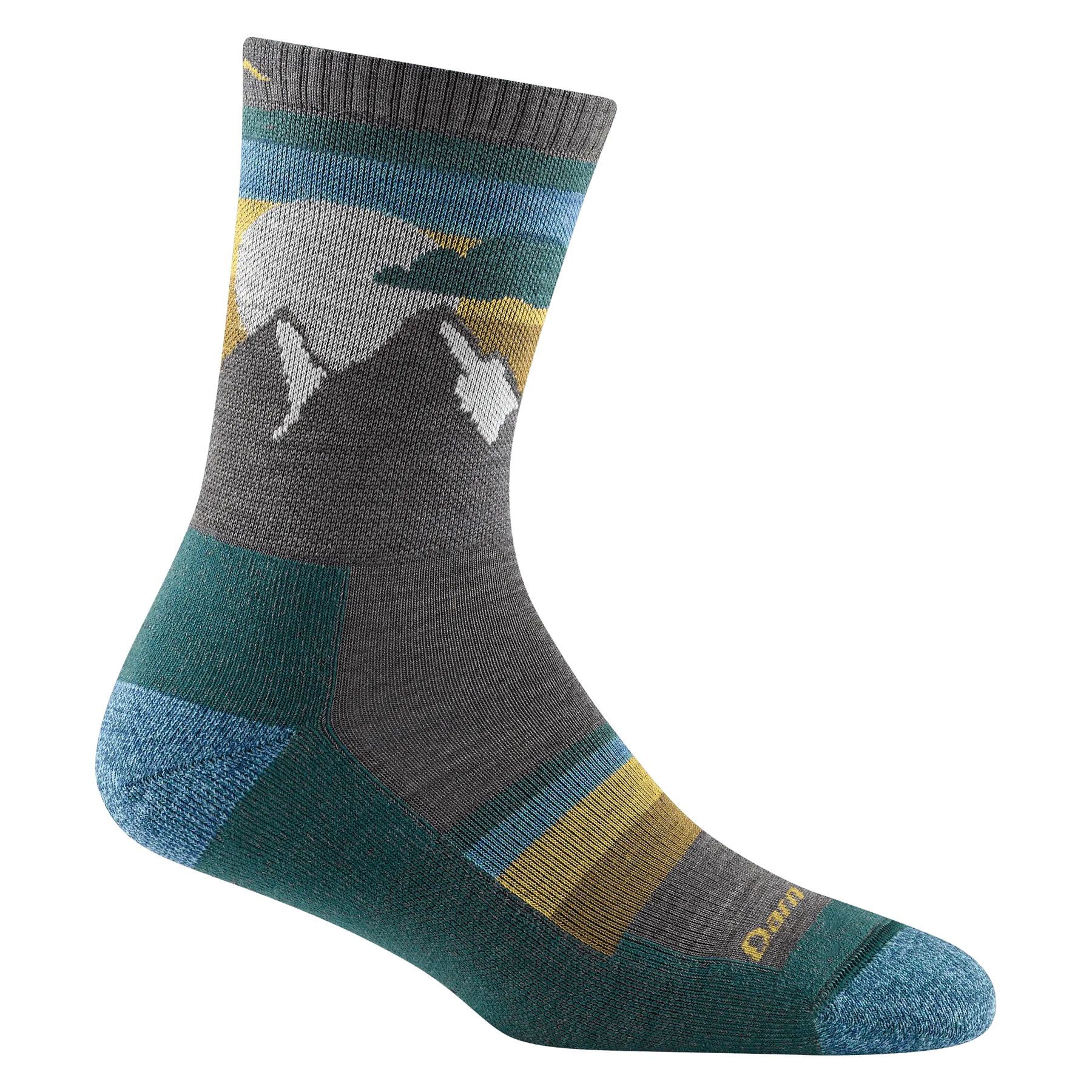 Darn Tough Women's Micro Crew Cushioned Hiking Socks- Charcoal
