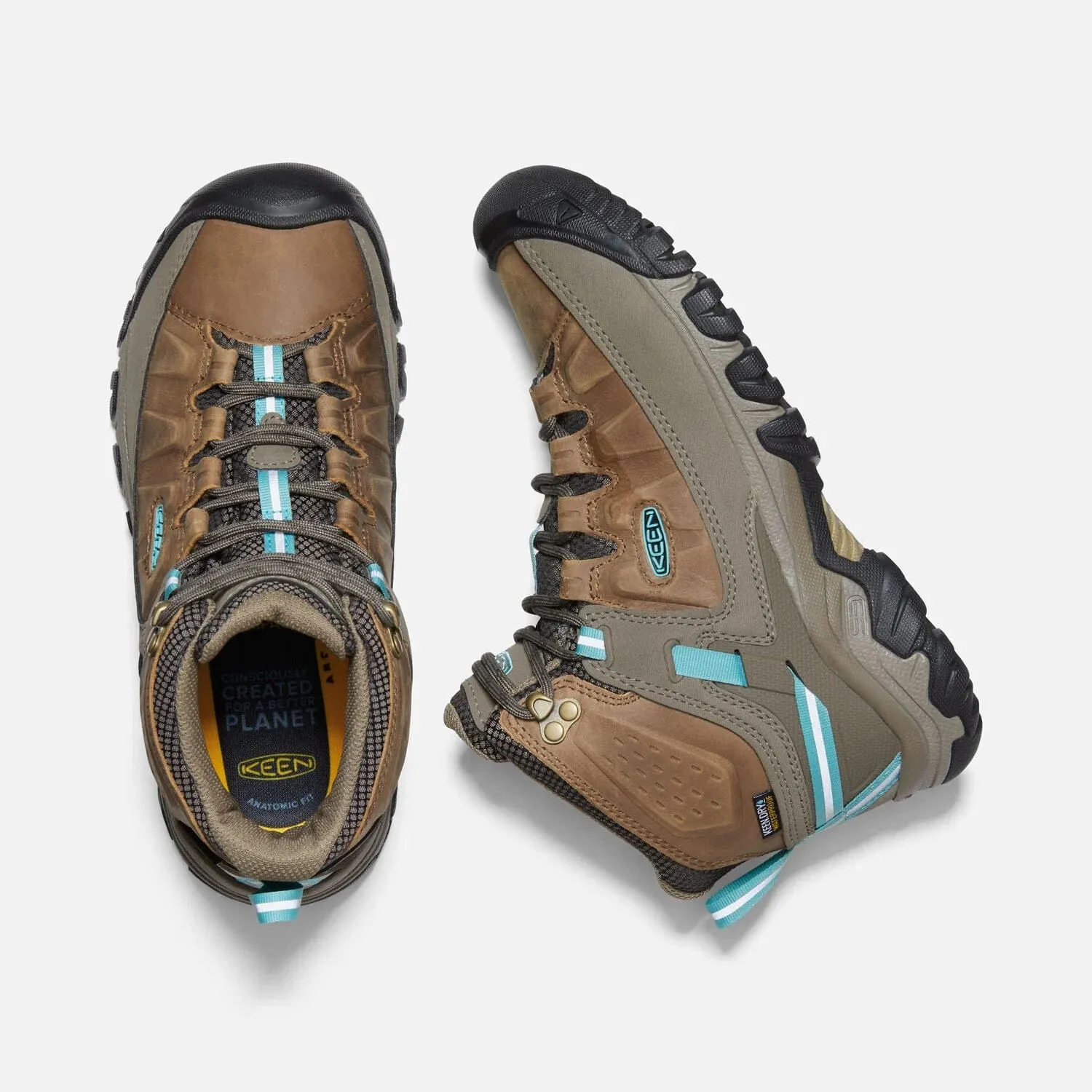Keen Women's Targhee III Mid Waterproof Boots- Toasted Coconut/ Porcelain