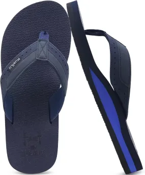 KuaiLu Men's Yoga Mat Leather Flip Flops with Arch Support Comfortable Cushion Walking Thong Sandals Slip On Indoor Outdoor