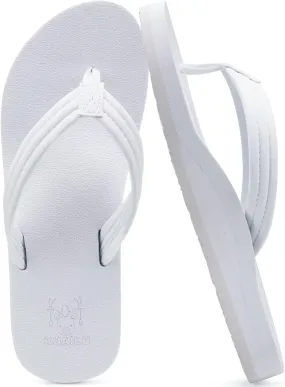 KuaiLu Womens Arch Support Flip Flops Ladies Comfort Lightweight Soft Yoga Mat Cushion Walking Thong Sandals