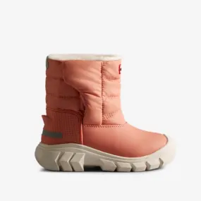 Little Kids Insulated Intrepid Snow Boot (Rough Pink   White Willow)