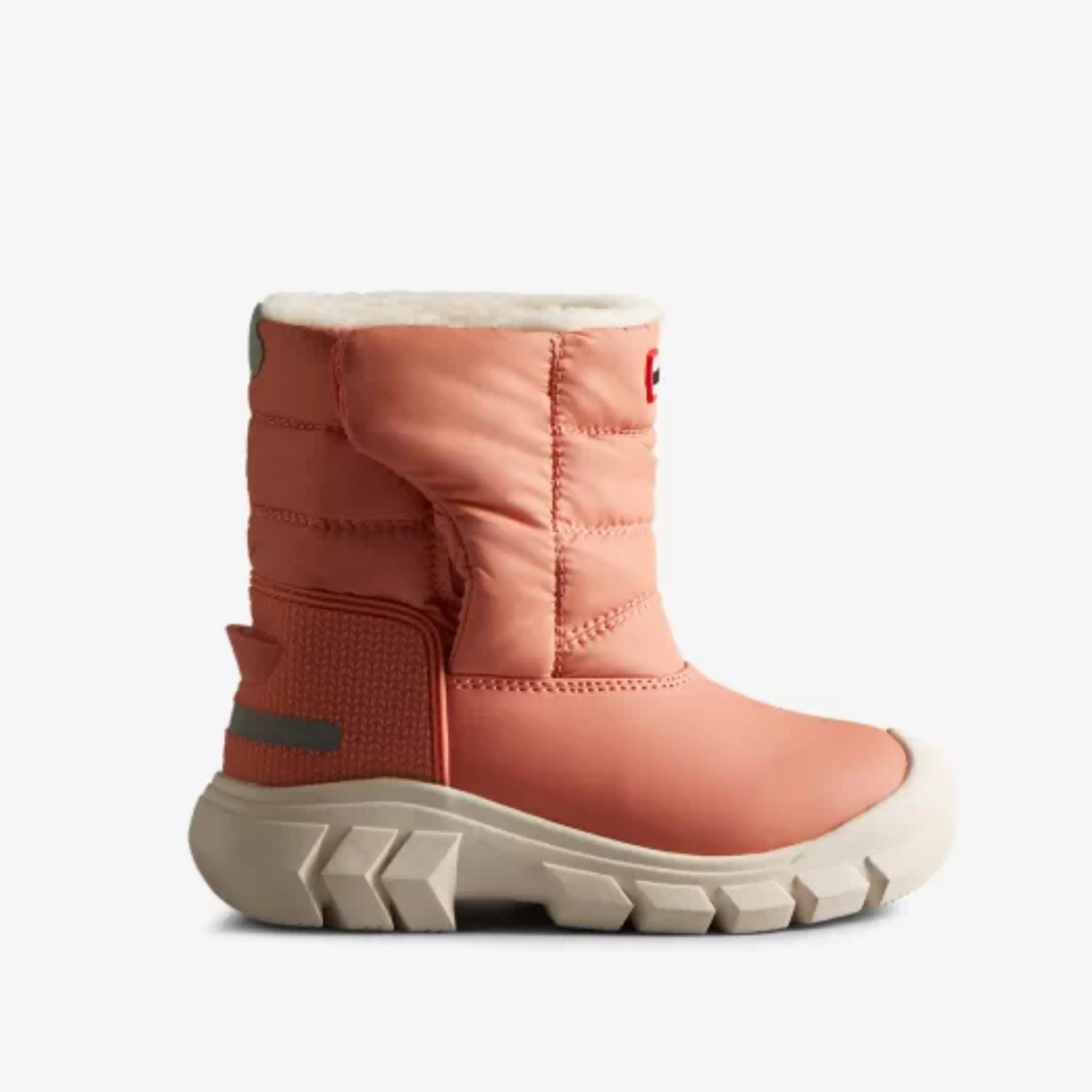 Little Kids Insulated Intrepid Snow Boot (Rough Pink   White Willow)