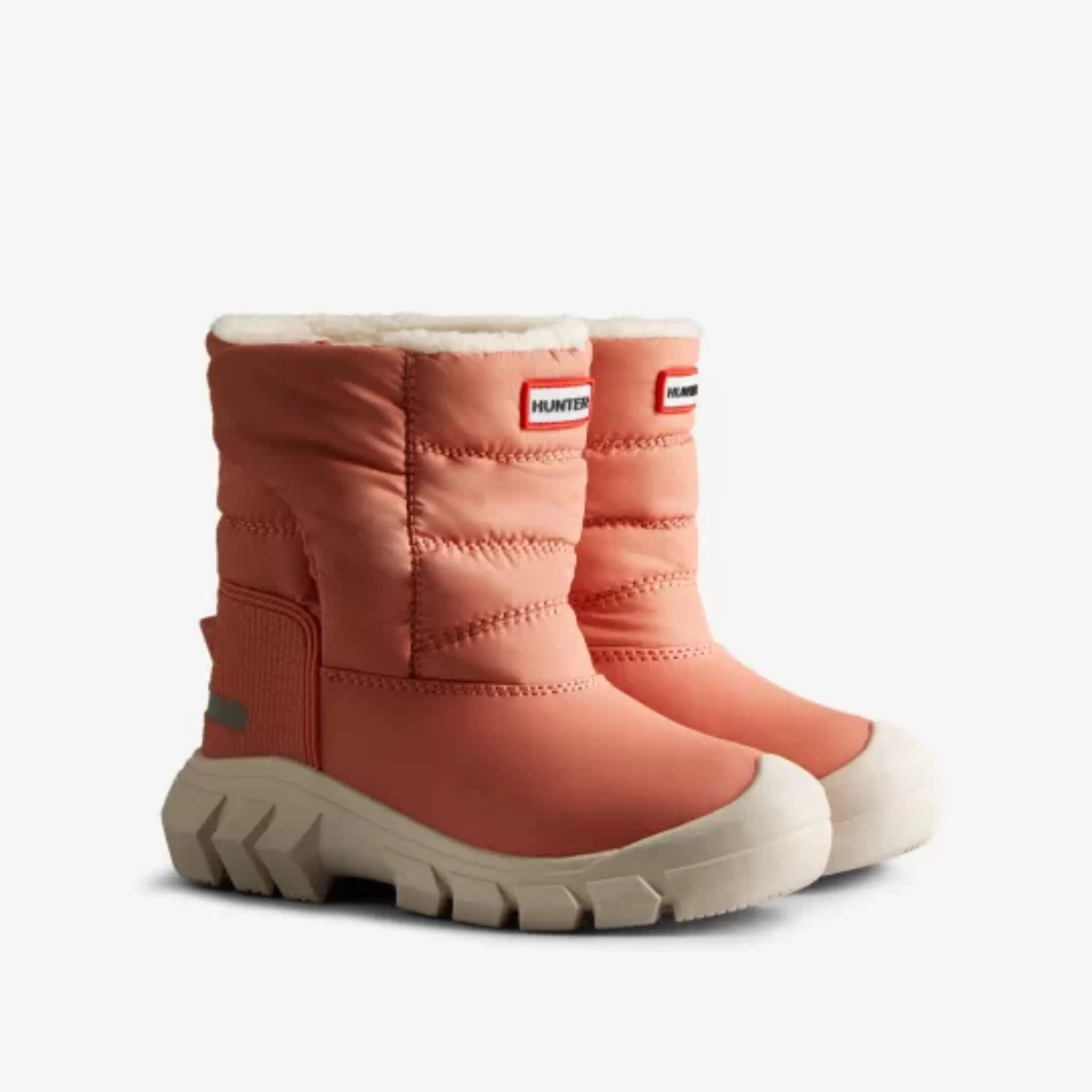 Little Kids Insulated Intrepid Snow Boot (Rough Pink   White Willow)