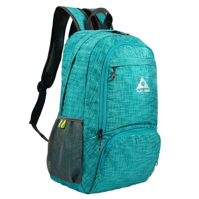 PLAYKING foldable waterproof backpack outdoor travel folding lightweight bag bag sport Hiking gym mochila camping trekking