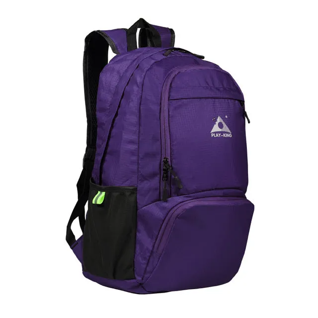 PLAYKING foldable waterproof backpack outdoor travel folding lightweight bag bag sport Hiking gym mochila camping trekking