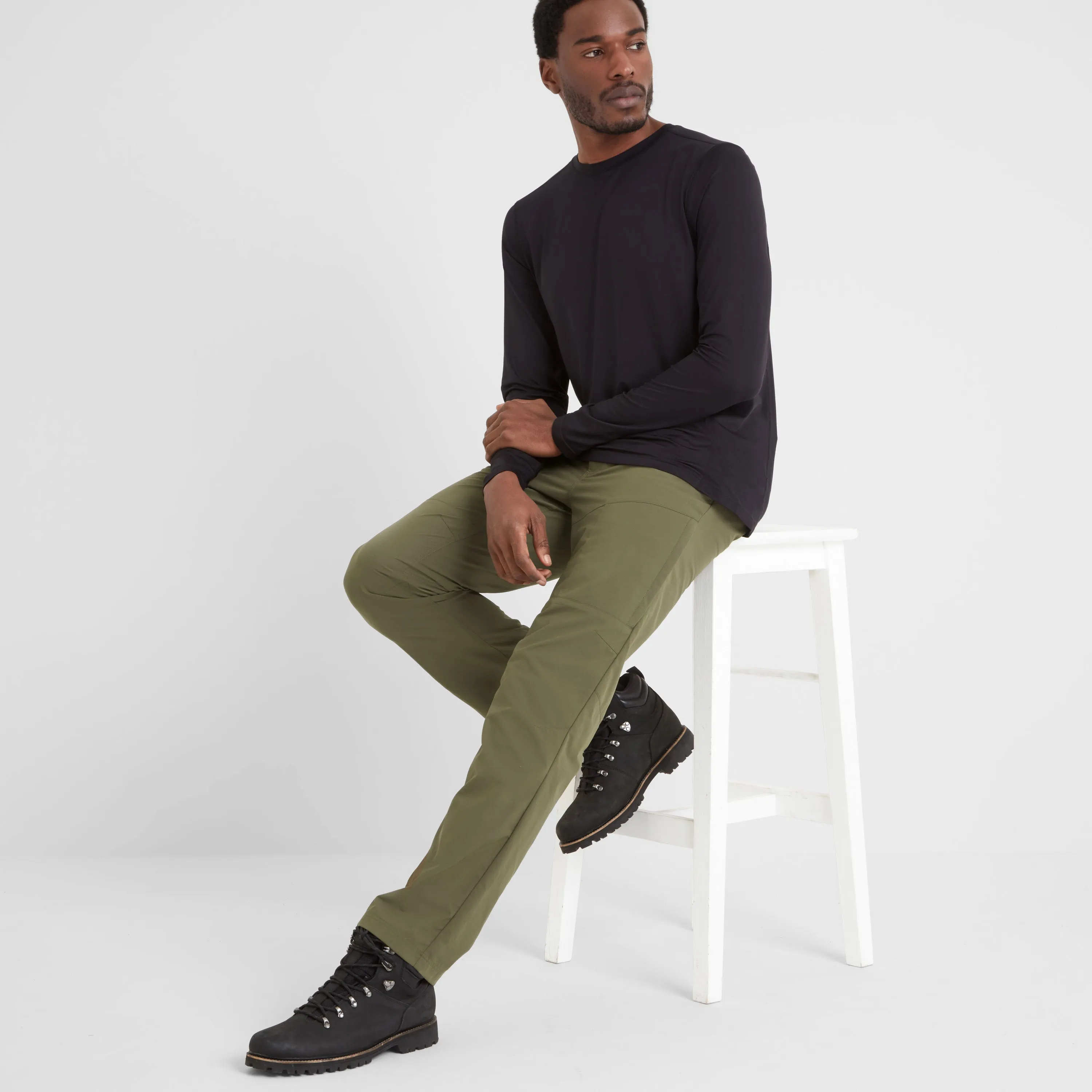 Rowland Mens Trousers Long - Khaki