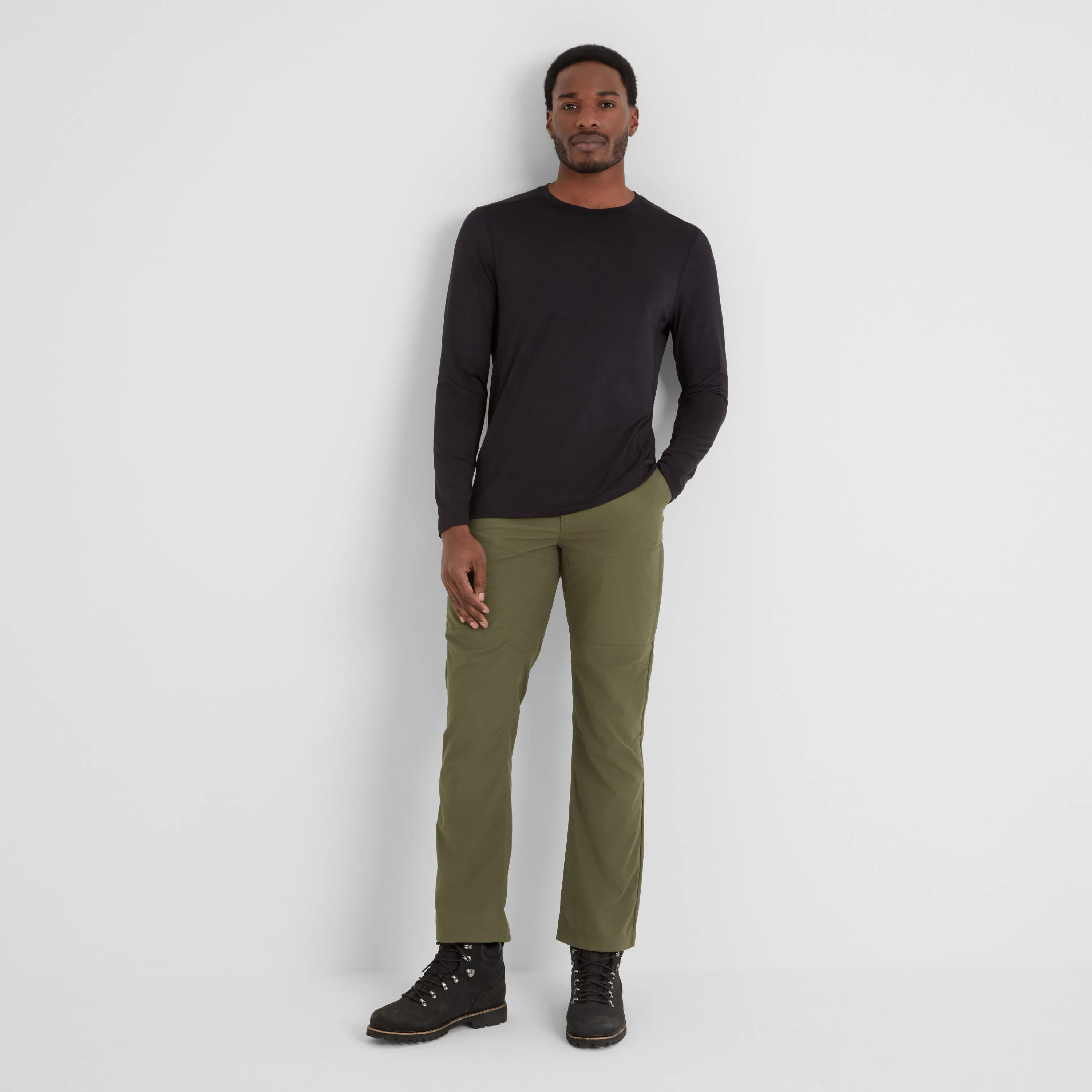 Rowland Mens Trousers Long - Khaki