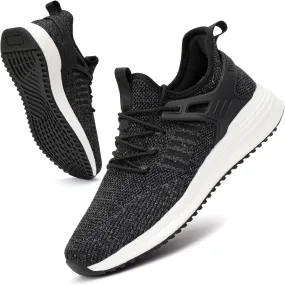 SDolphin Men's Running Shoes Sneakers - Tennis Workout Walking Gym Athletic Rubber Sole Breathable Comfortable Non Slip Fashion Shoes