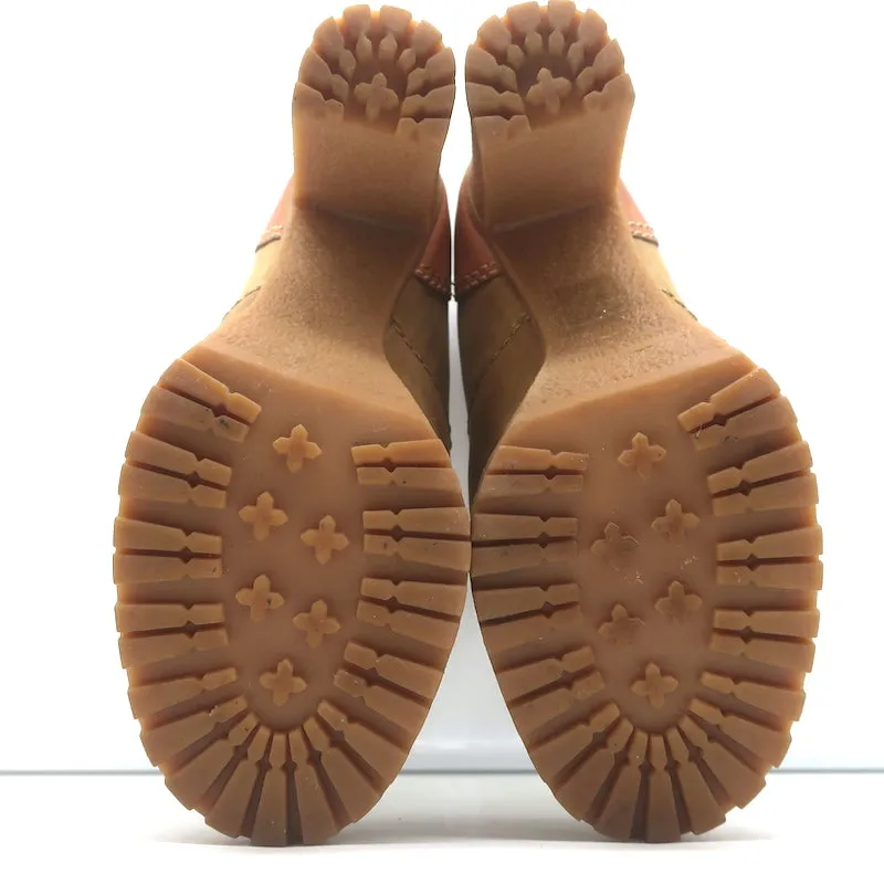 See by Chloe Eileen High Heel Hiking Boots Camel Suede Size 37