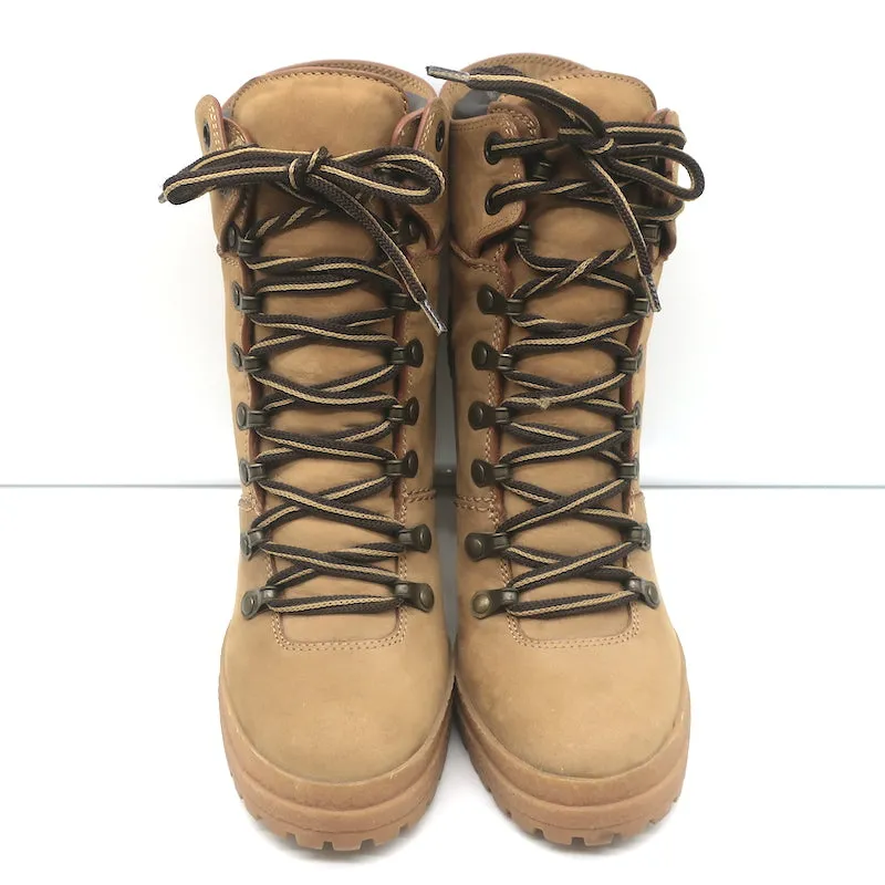 See by Chloe Eileen High Heel Hiking Boots Camel Suede Size 37