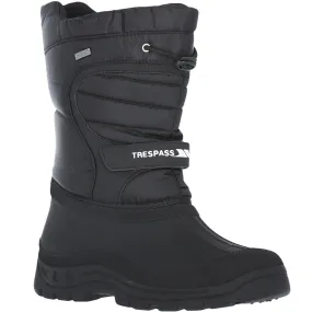 Trespass Dodo Water Resistant Fleece Lined Snow Boots - Black