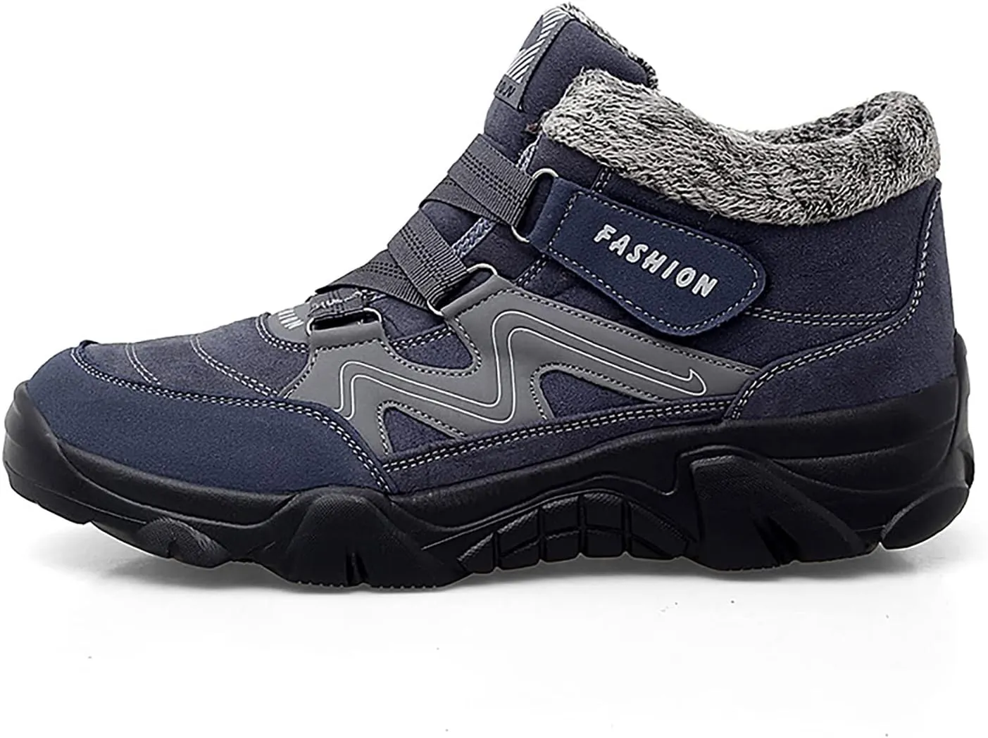 VARSKARC Men's Winter Thermal Villi Comfortable Platform high top Shoes