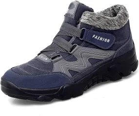 VARSKARC Men's Winter Thermal Villi Comfortable Platform high top Shoes