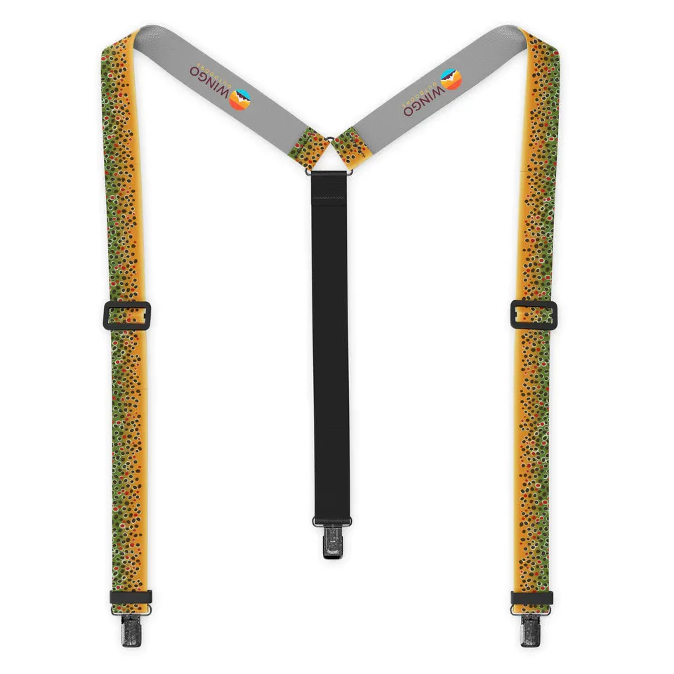 Wingo Fish Skin Suspenders