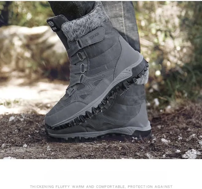 Women Winter Snow Boots Water Resistant Warm Fur Lined Anti Slip Mid-Calf Waterproof Casual Lightweight Hiking Outdoor Trekking Boot