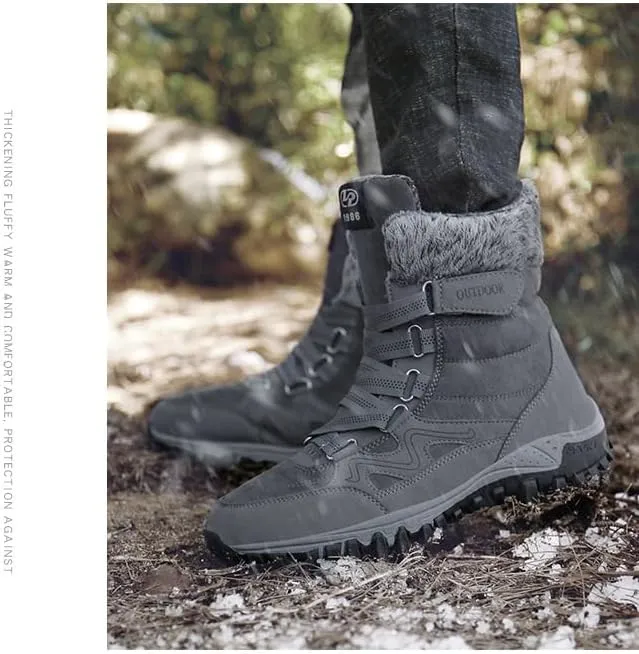 Women Winter Snow Boots Water Resistant Warm Fur Lined Anti Slip Mid-Calf Waterproof Casual Lightweight Hiking Outdoor Trekking Boot