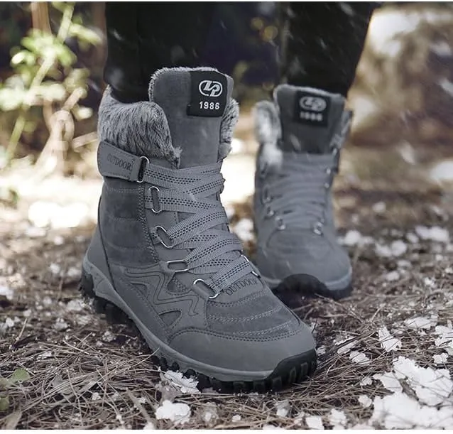 Women Winter Snow Boots Water Resistant Warm Fur Lined Anti Slip Mid-Calf Waterproof Casual Lightweight Hiking Outdoor Trekking Boot