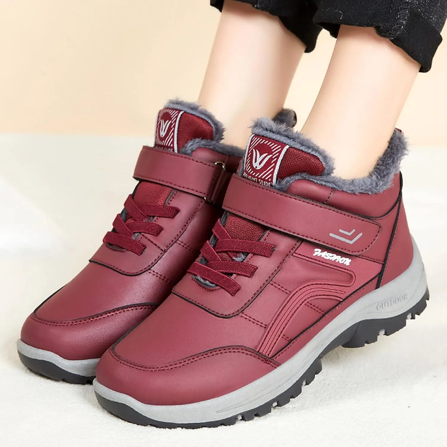 Womens Boots Winter Warm Adults Snow Boots Fall 2024 Womens Mens Snow Boots Winter Shoes Slip On Shoes Snow Women Running Shoes for Women Winter Booties Men