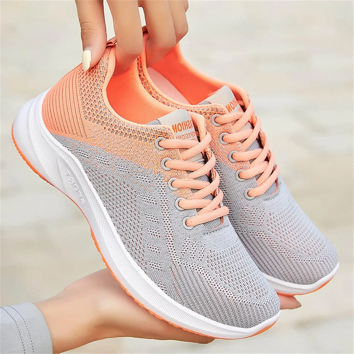 Women's Fashion Sneaker Lace Up Low Top Comfortable Walking Shoes Womens Shoes Dressy Casual Wedge Women's Loafer Flat Platform Sneakers Women
