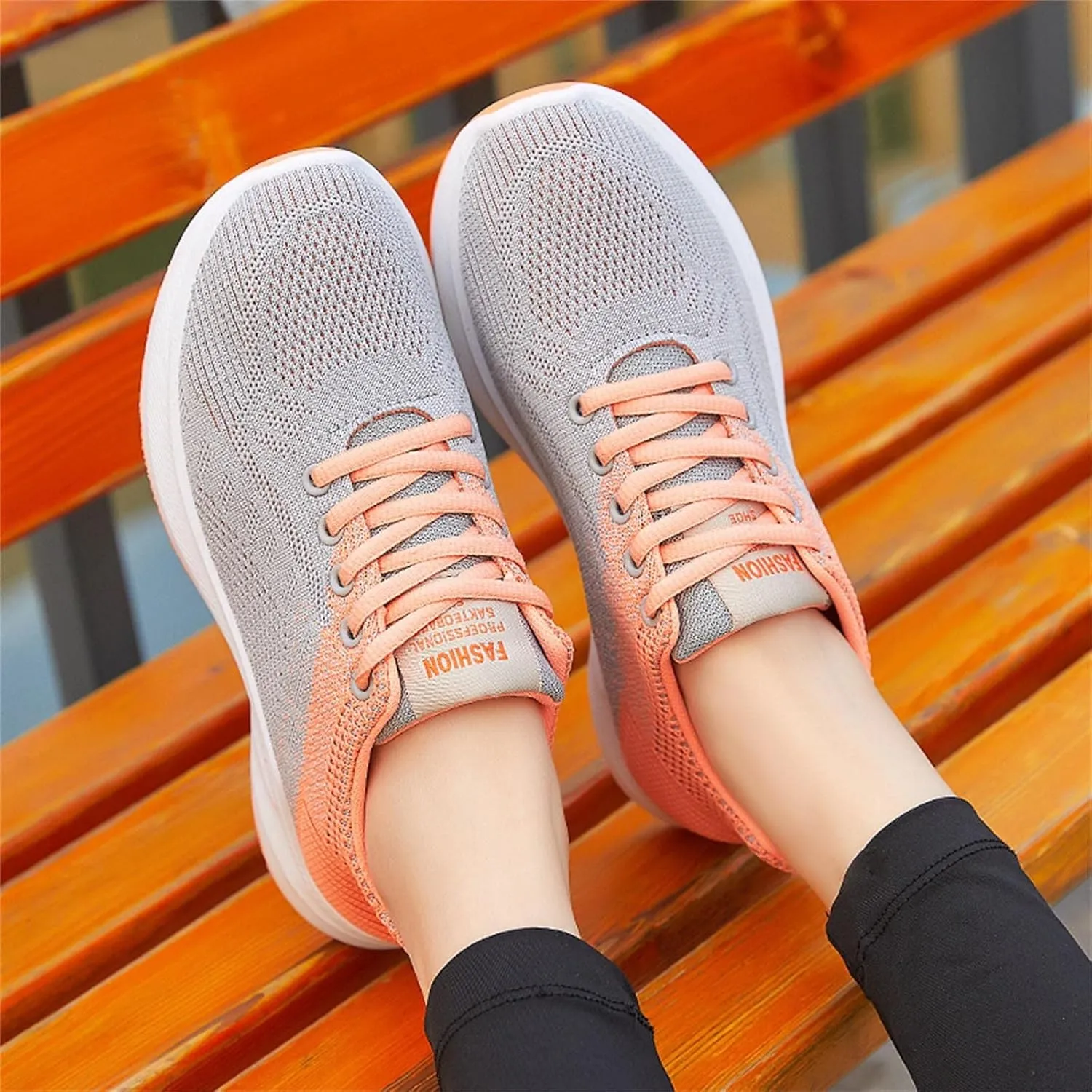 Women's Fashion Sneaker Lace Up Low Top Comfortable Walking Shoes Womens Shoes Dressy Casual Wedge Women's Loafer Flat Platform Sneakers Women