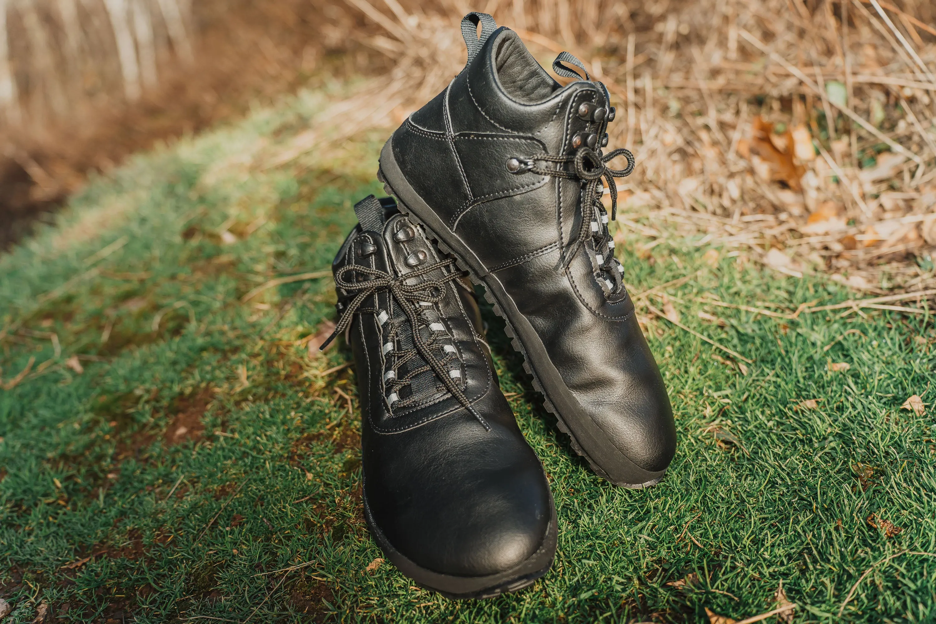 Women's Hiker Comfort black ankle trekking boots